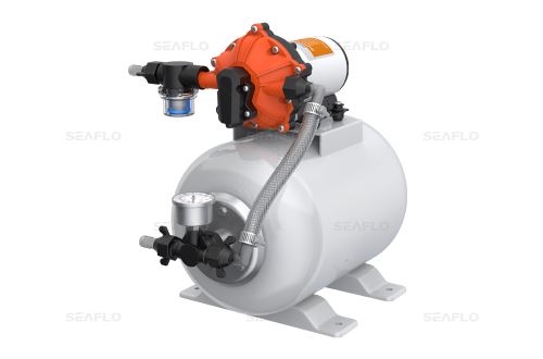 Seaflo SFWSK1-050-060-021 NEW - Accumulator Pressure Boost System, 8 l, 18.9 l/min, 1.4 - 4.2 bar, 12 V DC
