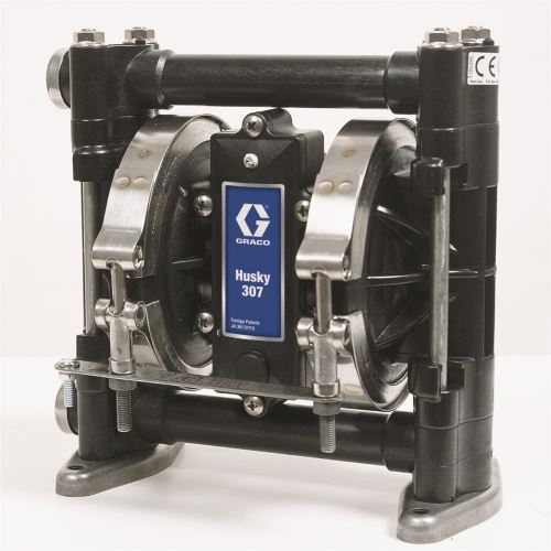 Graco D3A266 - Husky 307 AC AODD with 3/8 in BSP Connection, PP Midsection, AC Seats, SP Balls and SP Diaphragm