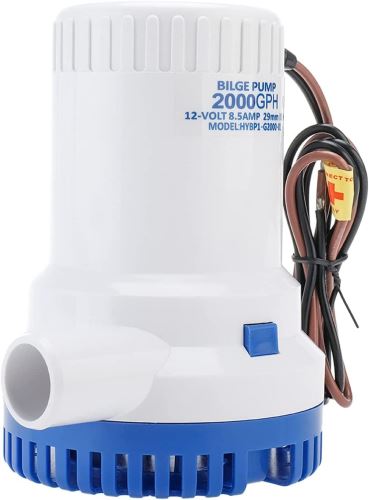 Whaleflo WEL HYBP1-G-2000-01 - Bilge pump,  7570 l/h, 0.6 bar, 12 V DC