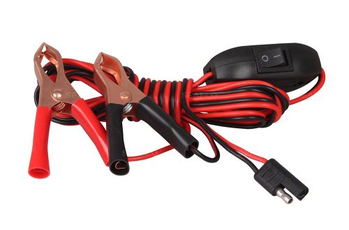 Seaflo D 18 AWG Wiring - Switch + Clips for 30 Amp Battery, 2500mm Length