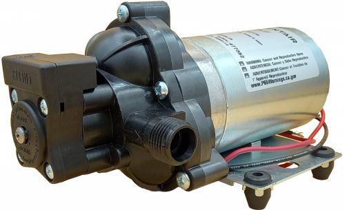 Shurflo 2088-474-144 - Pompa membranowa, 11.3 l/min, 3.4 bar, 24 V DC, PP/SP/SP, PS
