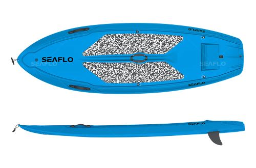 Seaflo S002AS - Paddle Board protiskluzový, modrý, nosnost 100 kg, HDPE