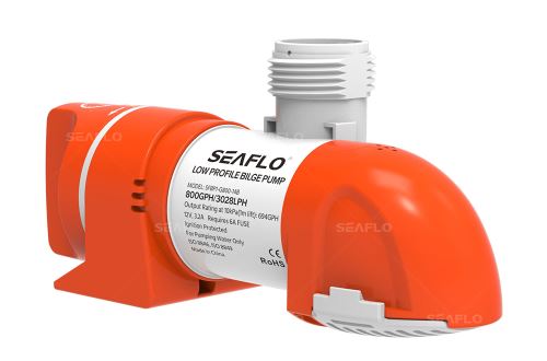 Seaflo SFBP1-G1100-14B - Bilge pump, 4164 l/h, 0.4 bar, 12 V DC - Automatic time loop flood monitoring