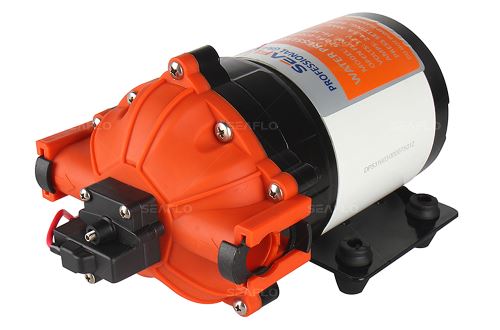 Seaflo 53 typ SFDP2-070-060-53 Diaphragm pump, 26.5 l/min, 4.1 bar, 24 V DC, PP/SP/EPDM, PS