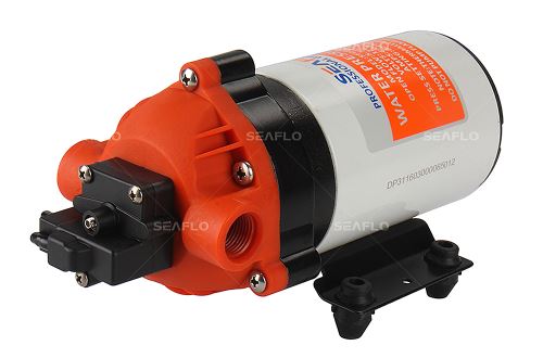 Seaflo 31 typ SFDP1-018-080-31 Diaphragm pump, 7 l/min, 5.5 bar, 12 V DC, PP/SP/EPDM, PS