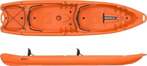Seaflo 4001 - Kajak rekreační, oranžový, nosnost 220 kg, HDPE