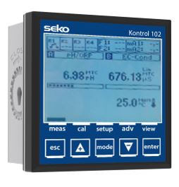 Seko K102PDPM0000 - Kontroler, pH: 0÷14, Redox ±2000 mV; EC-Cond: 0.054 µS÷200.000 µS, WiFi