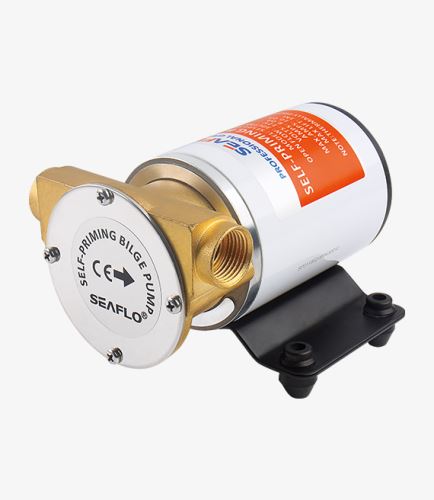 Seaflo SFSP1-080-003-01 - Pompa z elastycznym wirnikiem, 30 l/min, 12 V DC, miedź
