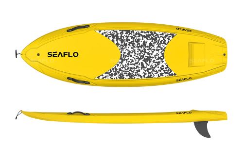 Seaflo S001AS - Paddle Board dětský protiskluzový, oranžový, nosnost 60 kg, HDPE