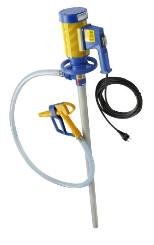 Jessberger 1161 4110 - Drum pump Set, JP-160 motor + PP tube, 1000 mm + PVC hose, 1", 2 m + PP dispensing gun, 230 V